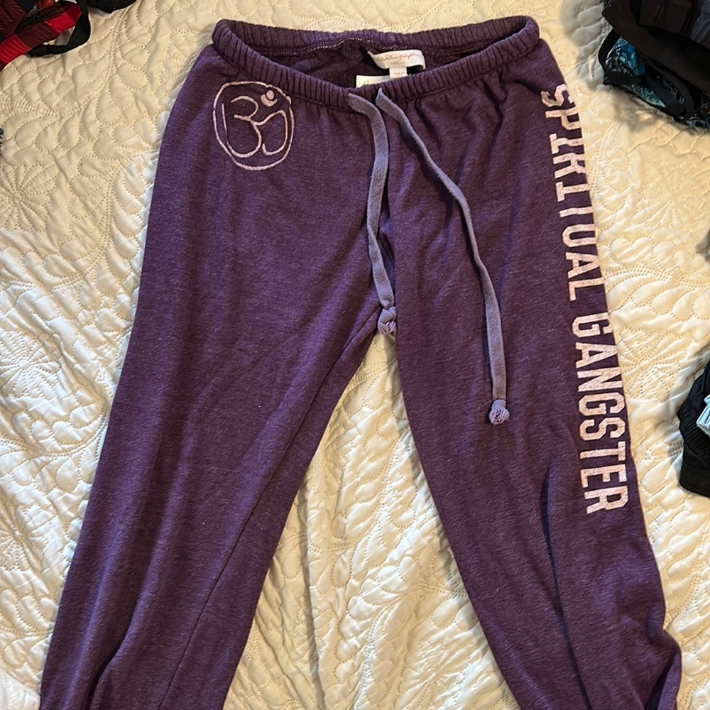 Spiritual gangster sweat pants light weight